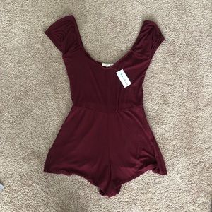 A Pacsun maroon romper